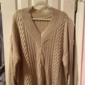 Tan/Beige Oversized Sweater